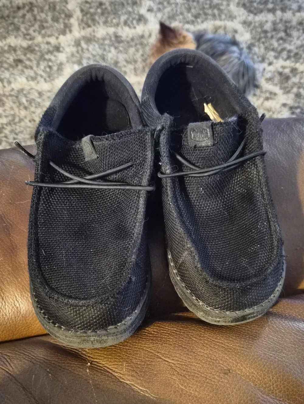 Hey Dude Kids Black Slip-On